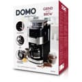 Miniatyrbild 3 av 3: DOMO DO721K - 1,5L kaffebryggare - 12 koppar - LCD-display, touchknappar - Integrerad kaffekvarn - Timer - 3 intensiteter