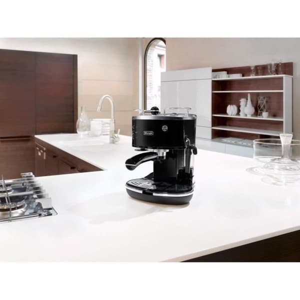 DELONGHI Icona ECO 311.BK Classic Espressomaskine - Sort - Kompatibel med formalet kaffe og ESE-kapsler
