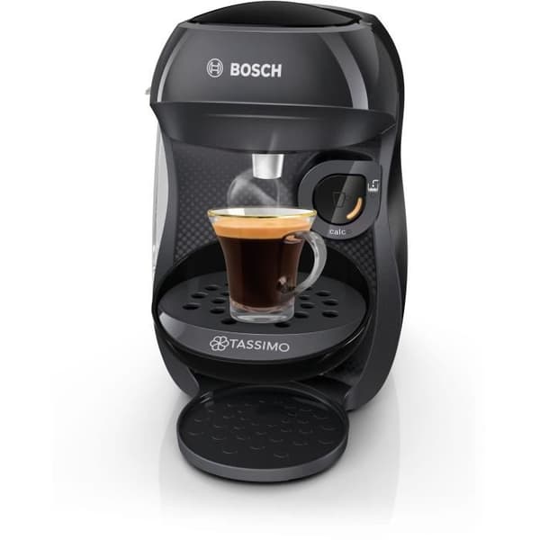 Tassimo Happy musta kahvinkeitin + 3 pakkausta T-levyjä - BOSCH - TAS102EC3