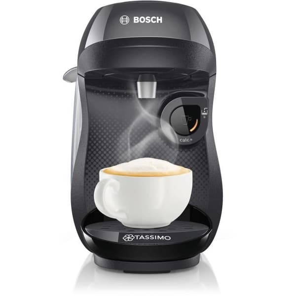 Tassimo Happy musta kahvinkeitin + 3 pakkausta T-levyjä - BOSCH - TAS102EC3