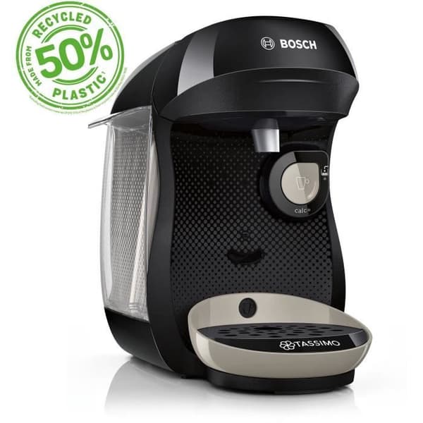 Kahvinkeitin - BOSCH - TAS109E - Tassimo Happy - 1400 W - 0,7 L - Musta / Kermanvärinen