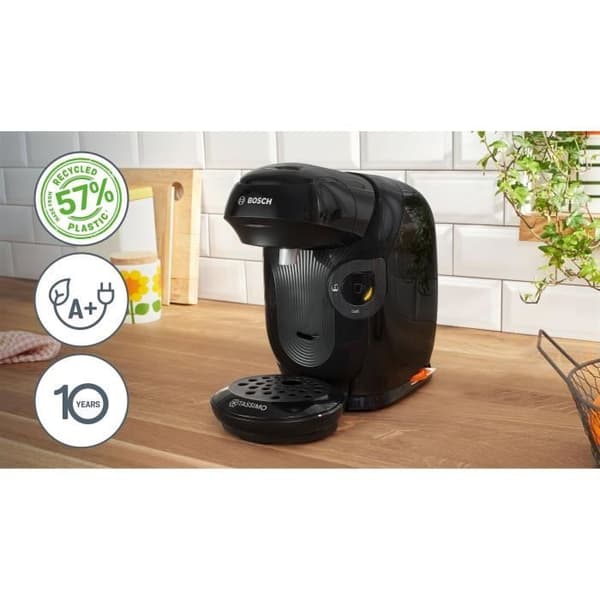 Kaffemaskin för flera drycker - BOSCH - TASSIMO - T11 Style svart - 1400 W