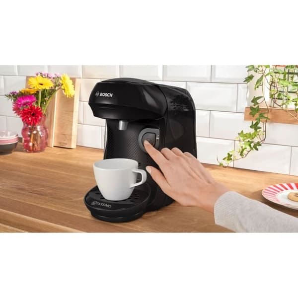 Kaffebryggare för flera drycker - BOSCH - TASSIMO - T10 Happy black - 1400 W