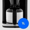 Miniatyrbild 5 av 6: Digital isolerad filterkaffebryggare med kvarn - MEDION - 1000W - 1,0L - Silver