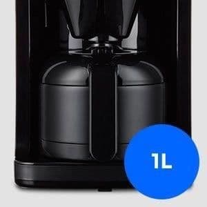 Digital isolerad filterkaffebryggare med kvarn - MEDION - 1000W - 1,0L - Svart
