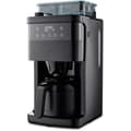 Miniatyrbild 1 av 6: Digital isolerad filterkaffebryggare med kvarn - MEDION - 1000W - 1,0L - Svart