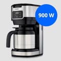 Miniatyrbild 6 av 6: Digital isolerad filterkaffebryggare - MEDION - 900W - 1,2L - Silver