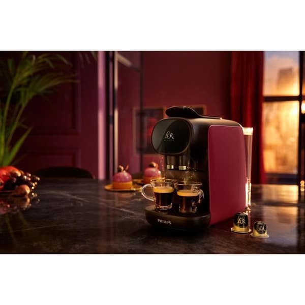 Kaffekapselmaskine - PHILIPS - LM9012/50 - Sublime Gold - Rød