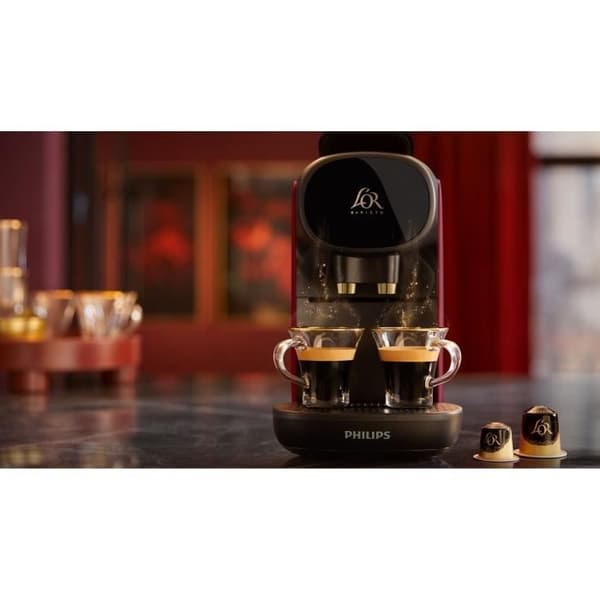 Kaffekapselmaskine - PHILIPS - LM9012/50 - Sublime Gold - Rød