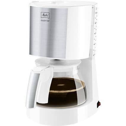 MELITTA 1017-03 Enjoy Top Glas kaffebryggare Vit / borstat stål 1017-03