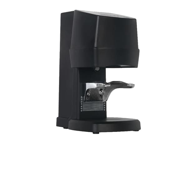 Elektrisk Kaffetamper, Justerbar Tryk 10-30 KG, Kompakt Design,Sort EU-stik, 58 mm