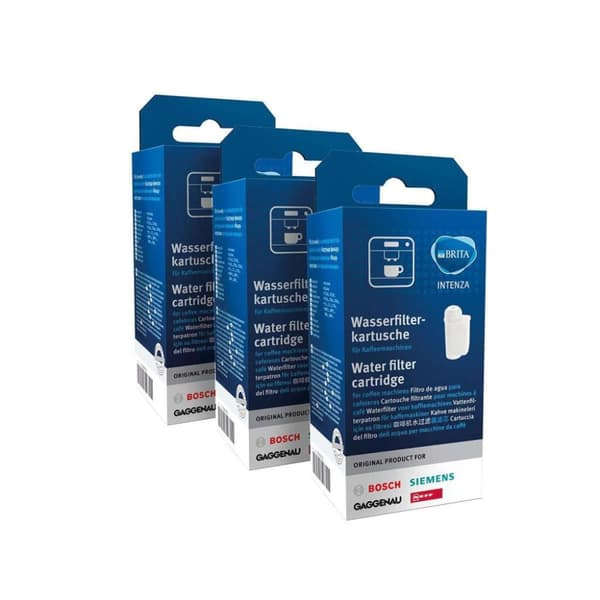 Bosch 17000706 Brita Intenza vattenfilter för helautomatiska kaffemaskiner - 3 delar