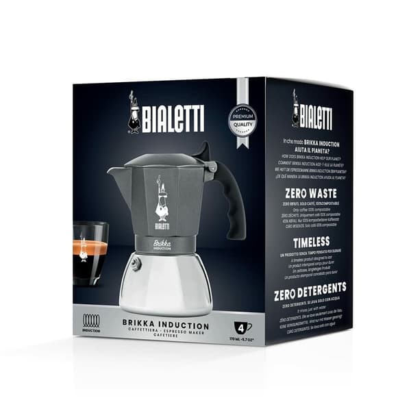 Italiensk Kaffepanna Bialetti Brikka Silvrig Aluminium