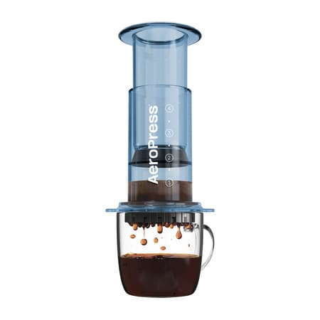 AeroPress Clear Blue - Blå kaffebryggare