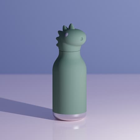 Asobu - Beasts Dinosaur - Lämpöpullo pillillä 460 ml