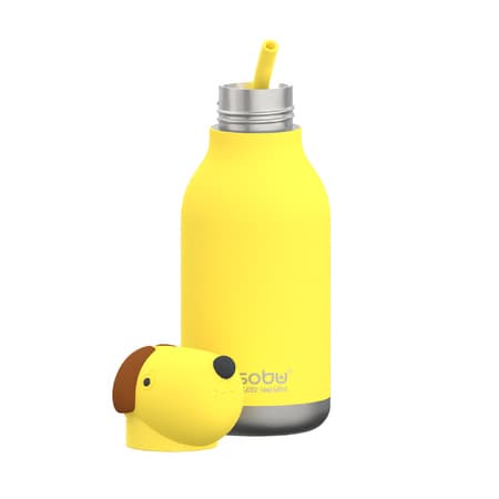 Asobu - Bestie Dog - Termoflaska med sugrör 460 ml