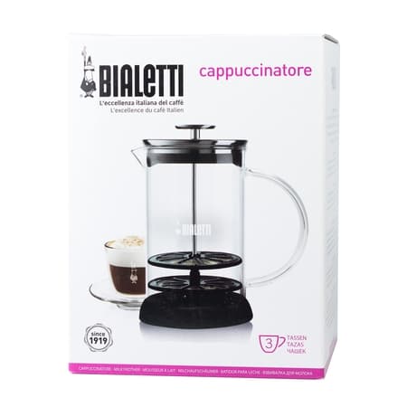 Bialetti Cappuccinatore Vetro 6tz - manuel mælkeskummer 330ml