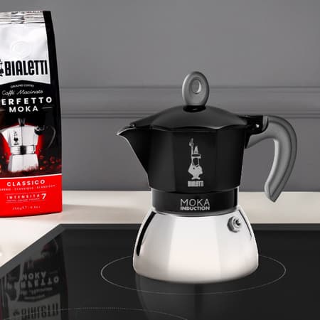 Bialetti New Moka Induction 6tz Svart