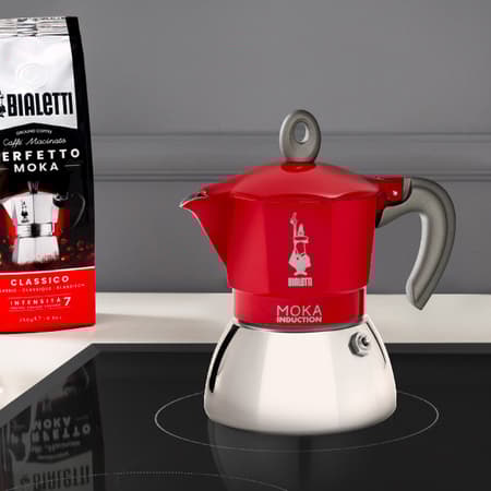 Bialetti New Moka Induction 6tz Rød