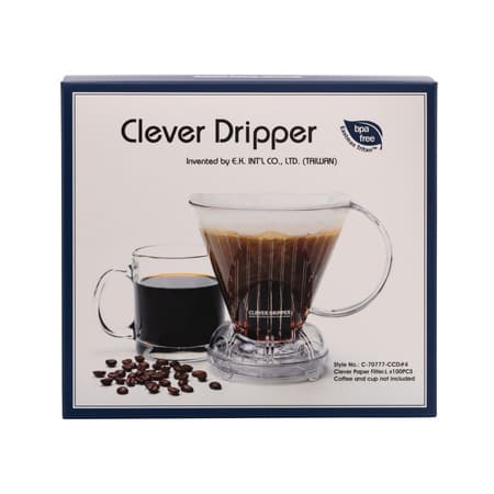 Clever Dripper - Kaffemaskine L 500ml koral + 100 filtre