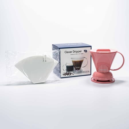Clever Dripper - Kaffemaskine L 500ml pink + 100 filtre