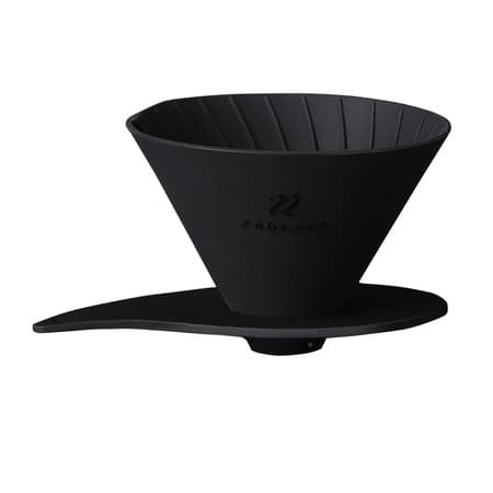 Hario - Zebrang V60-01 Flat Dripper - Vikbart silikondroppsvart