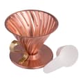 Miniatyrbild 4 av 4: Hario metall Drip V60-02 koppar-guld