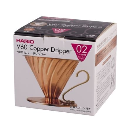 Hario metall Drip V60-02 koppar-guld