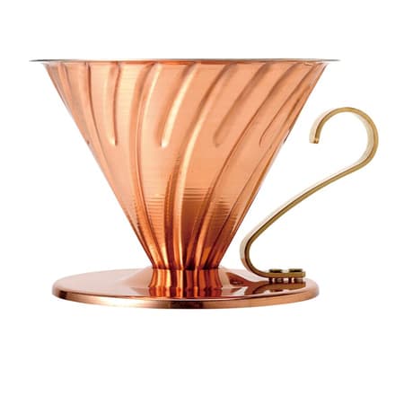 Hario metal Drip V60-02 kobber-guld