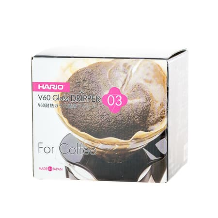 Hario lasi Drip V60-03 - musta