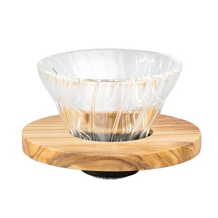 Hario glas Drip V60-01 - Olivträ