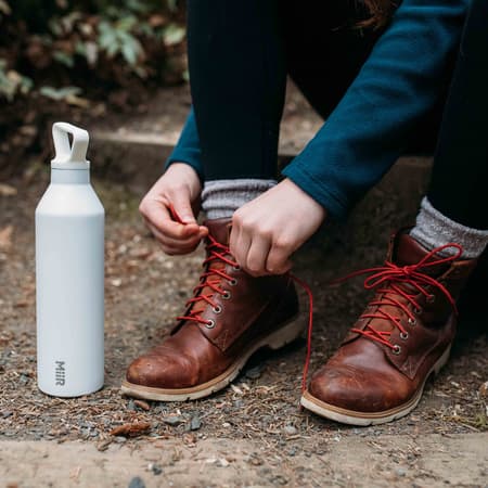 MiiR - Flaska med smal mun Vit - Termoflaska 680 ml