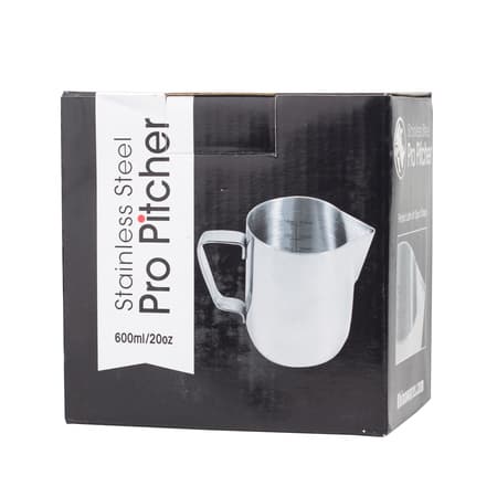 Rhinowares Stainless Steel Pro Pitcher - hopea kannu 600 ml