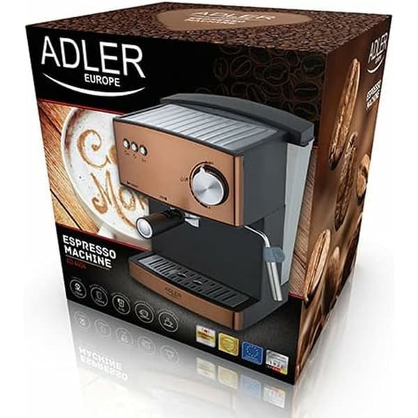 Manuell Espressobryggare Adler AD 4404cr Svart Multicolour Inte 1,6 L