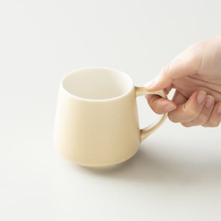 ORIGAMI - Aroma keramisk krus 320ml Mat beige