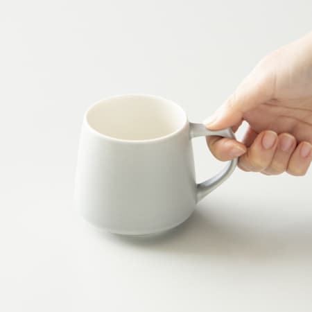 ORIGAMI - Aroma keramisk krus 320ml Mat grå