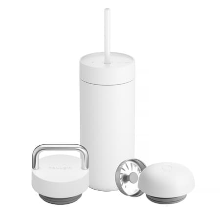 Fellow - Carter Move Muki 3 in 1 - Thermo muki + 3 korkkia - Valkoinen 473 ml
