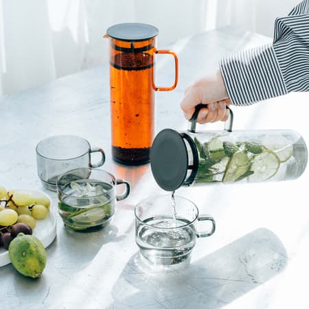 Hario - Farver Cold Brew Pitcher - Cold Brew Pitcher Grå 800ml