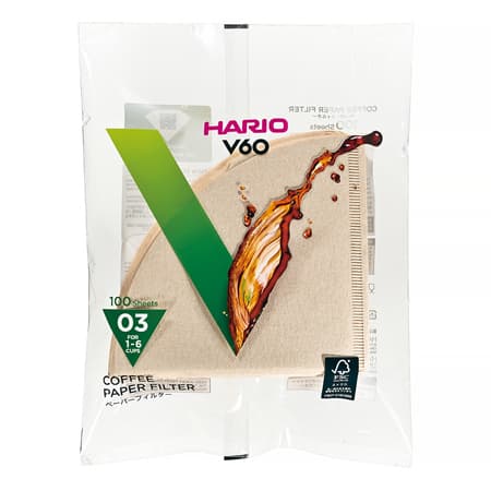 Hario Misarashi brunpapirfiltre - V60-03 - 100 stk