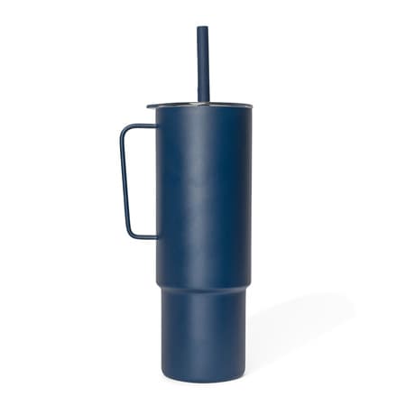 MiiR - All Day Straw Cup Navy Blue - Thermal muki pillillä 950ml