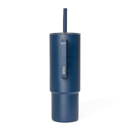 MiiR - All Day Straw Cup Navy Blue - Thermal muki pillillä 950ml