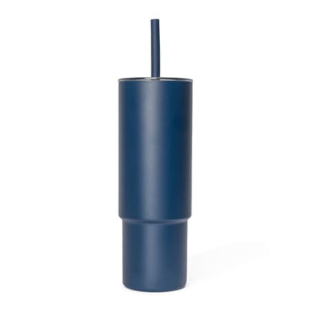 MiiR - All Day Straw Cup Navy Blue - Thermal muki pillillä 950ml