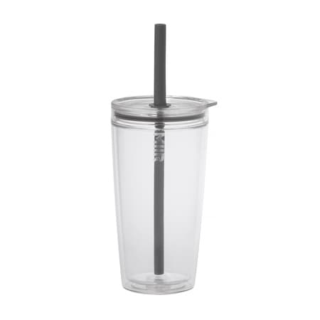 MiiR - Everywhere Straw Tumbler Transparent - Kop med sugerør 470ml