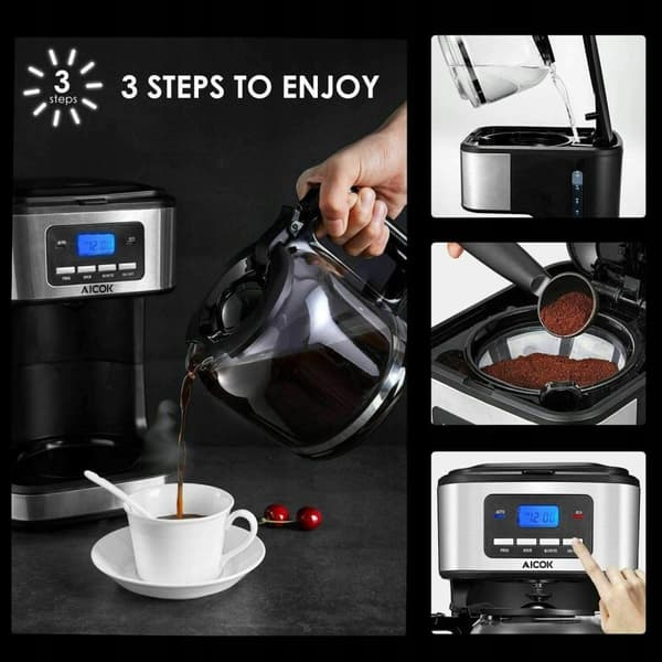 Aicok-CM4329AF-GS dryp kaffemaskine