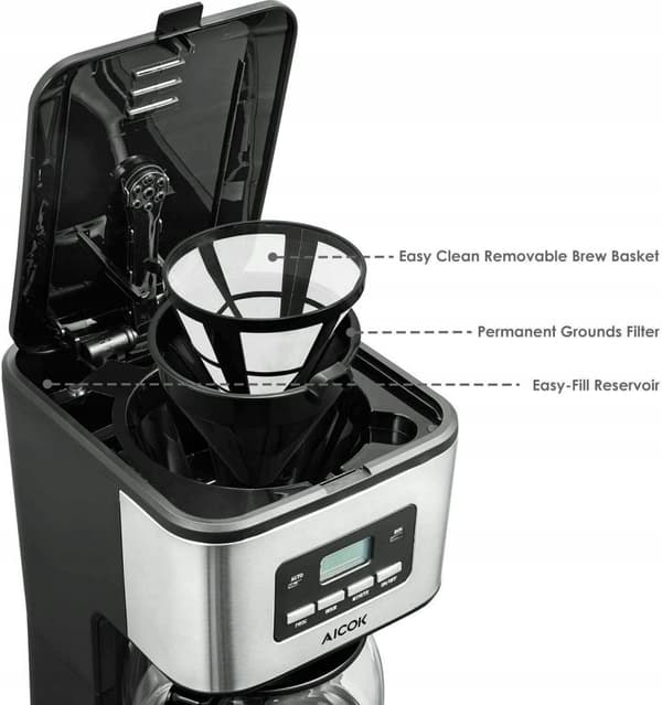 Aicok-CM4329AF-GS dryp kaffemaskine