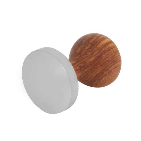 Ruusupuu espressopuristin litteällä puristusvasaralla - käytännöllinen ja tyylikäs (51 mm)