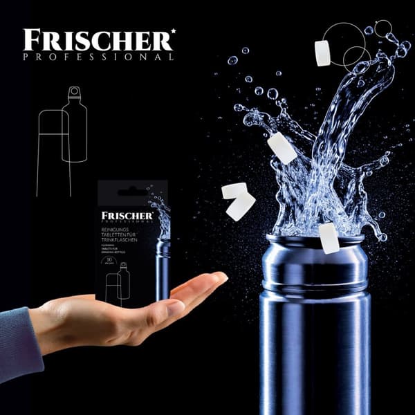 Frischer rengøringstabletter til flasker og termokander, 10 stk.