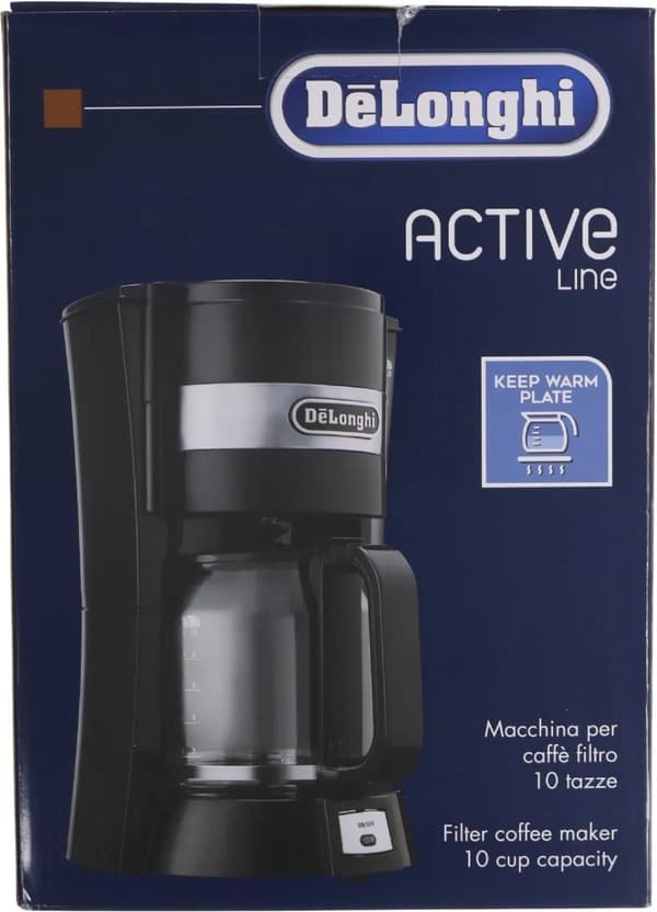 De'Longhi ICM 15210.1 - Kaffemaskin - 10 koppar - svart/silver