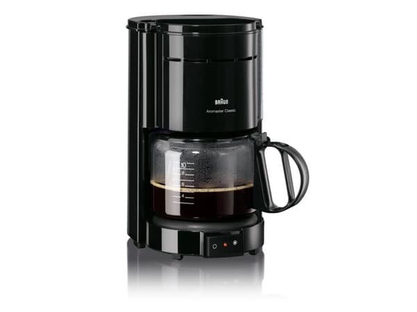 Braun KF 47/1 BK, Kaffebrygger (drypp), Malt kaffe, 1000 W, Sort