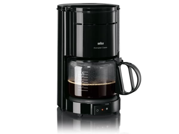 Braun KF 47/1 BK, Kaffebrygger (drypp), Malt kaffe, 1000 W, Sort